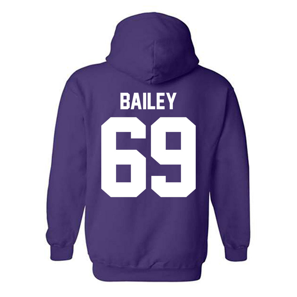 Northwestern - NCAA Football : Jack Bailey - Classic Shersey Hooded Sweatshirt-1