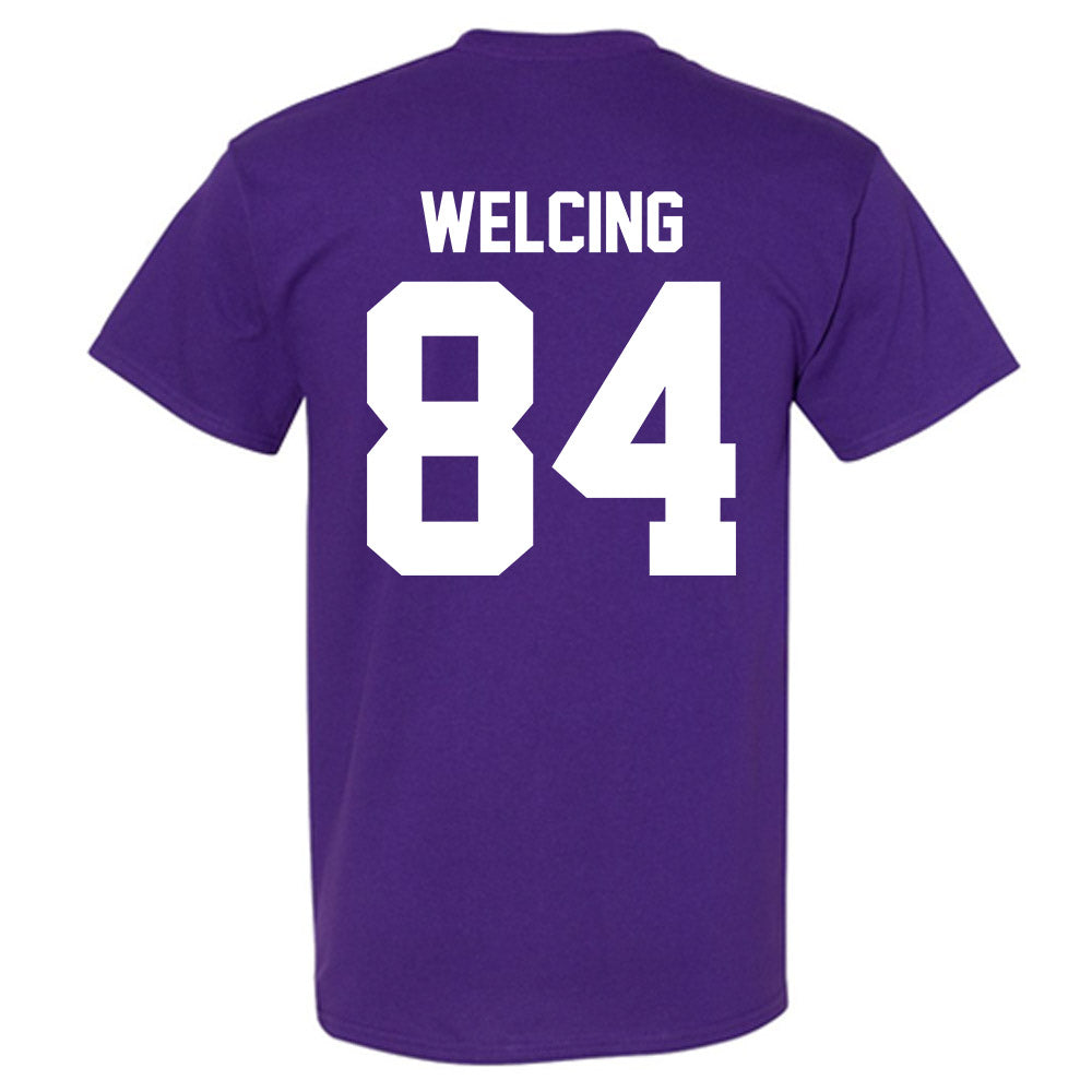 Northwestern - NCAA Football : Hunter Welcing - Classic Shersey T-Shirt-1