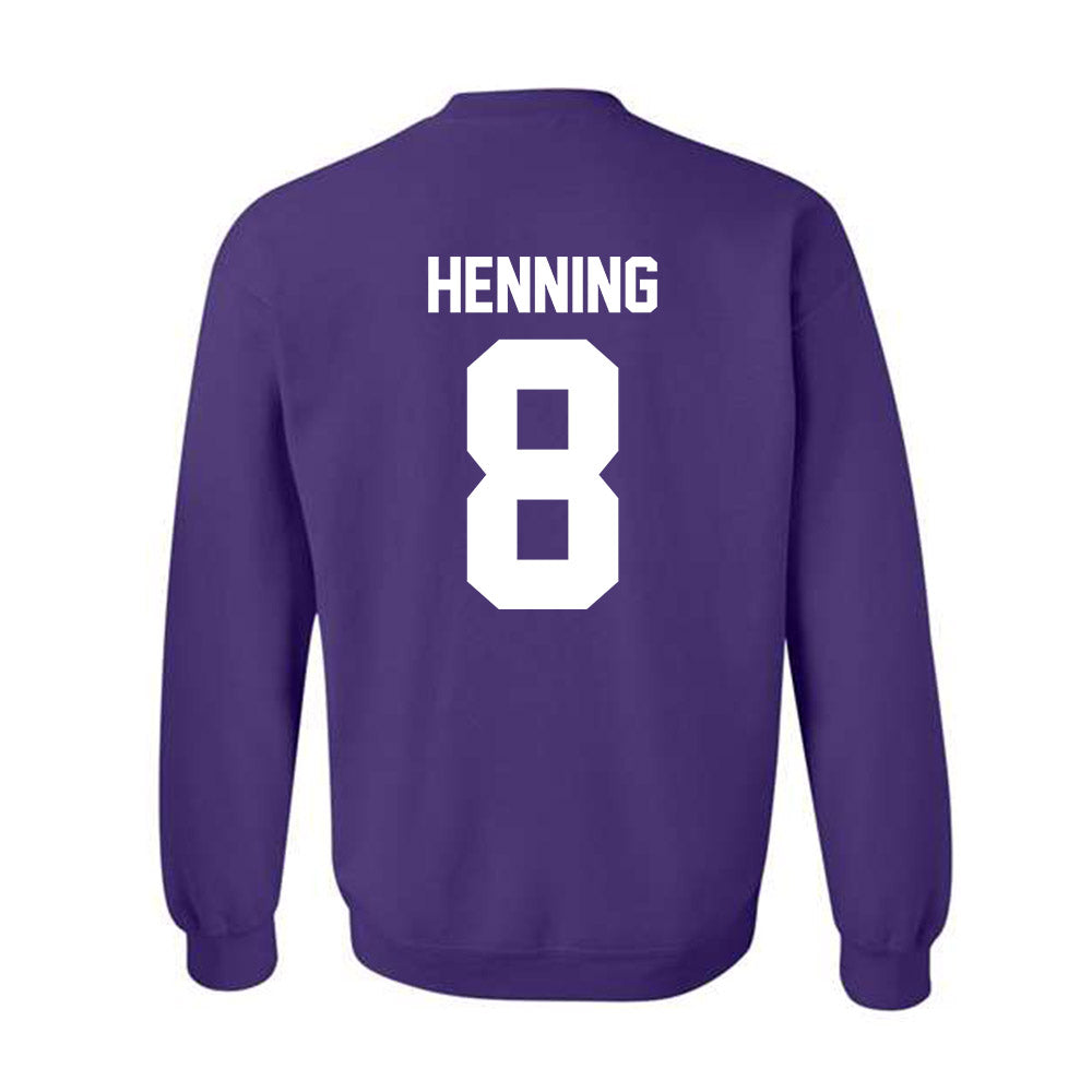 Northwestern - NCAA Football : Aj Henning - Classic Shersey Crewneck Sweatshirt-1