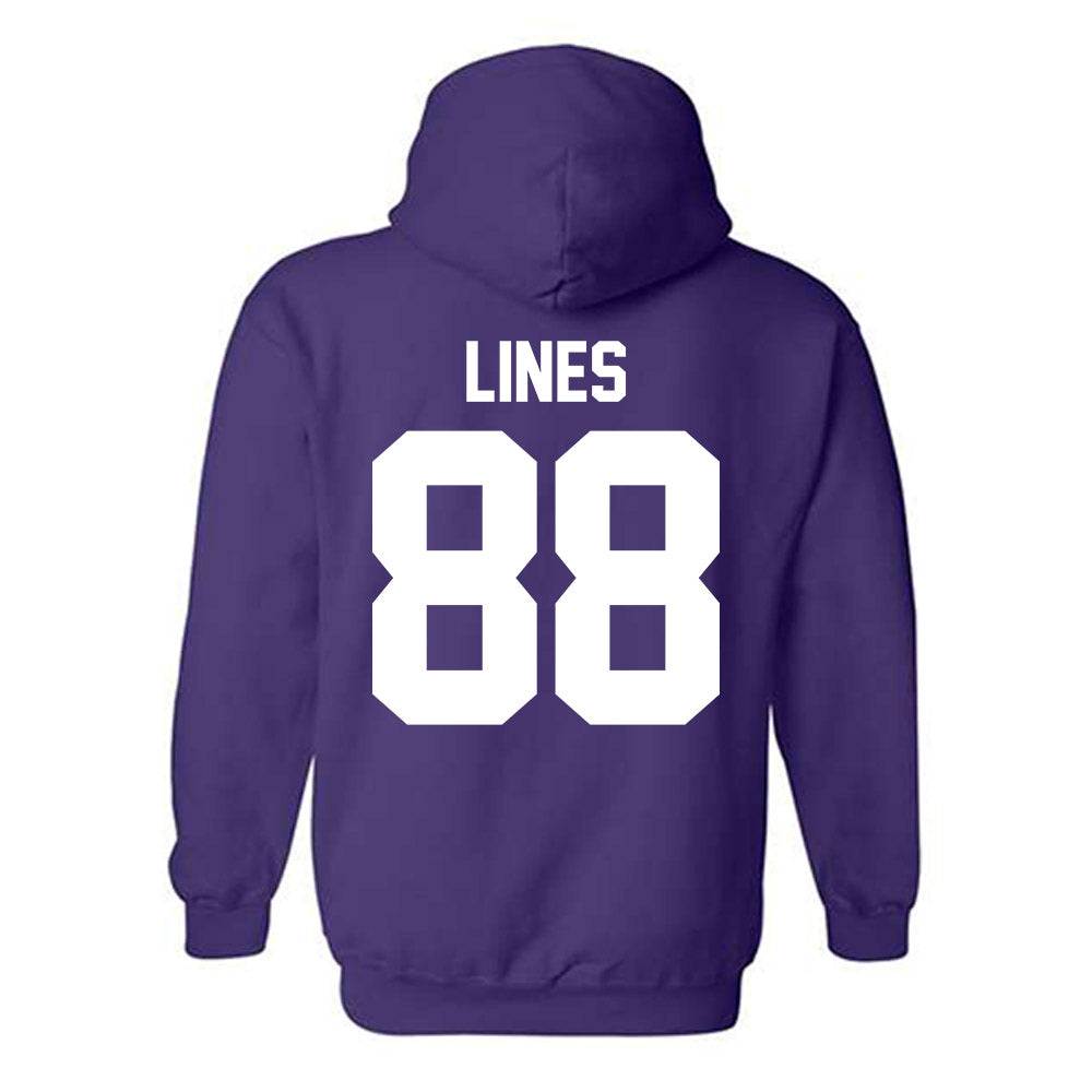 Northwestern - NCAA Football : Alex Lines - Classic Shersey Hooded Sweatshirt-1