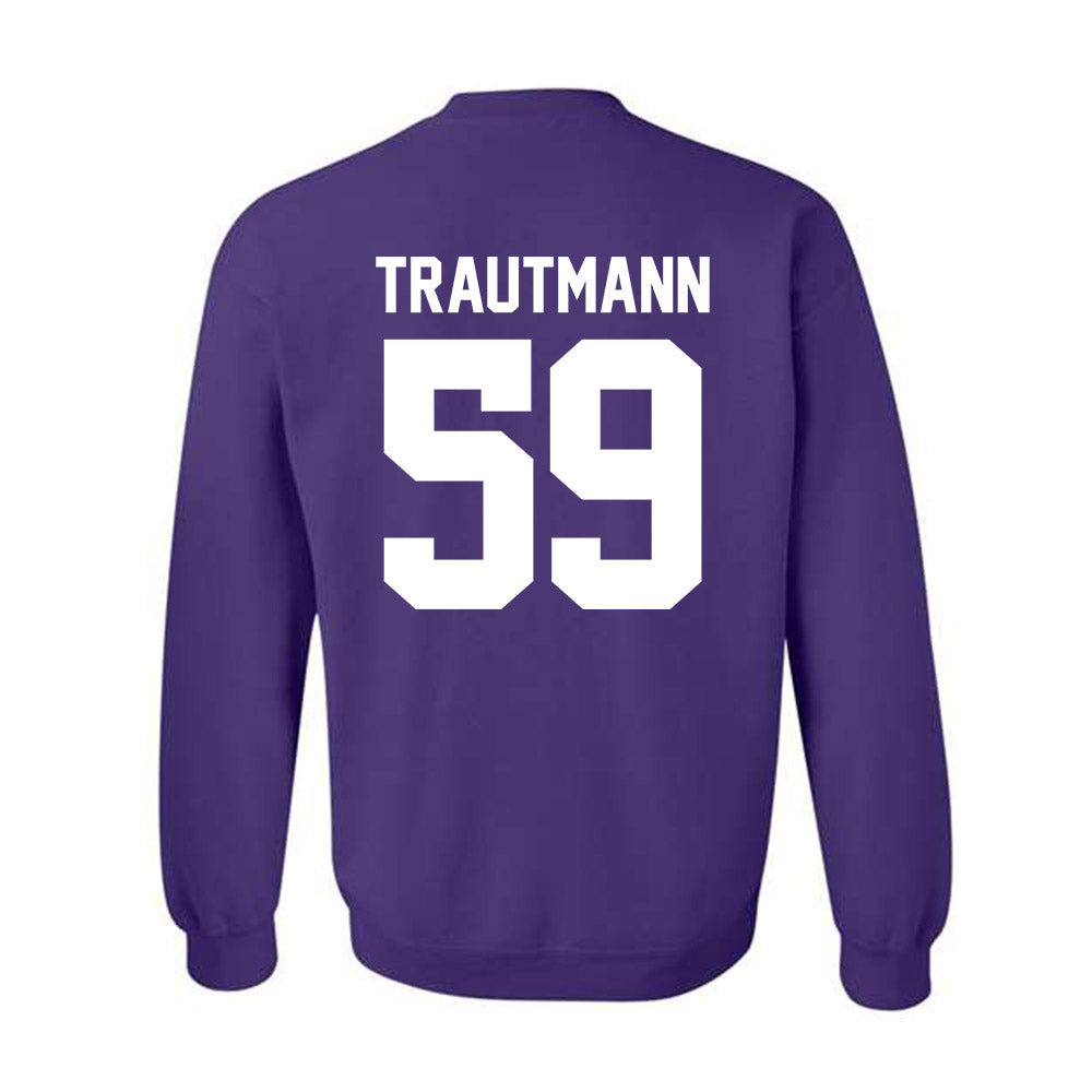 Northwestern - NCAA Football : Jack Trautmann - Classic Shersey Crewneck Sweatshirt-1
