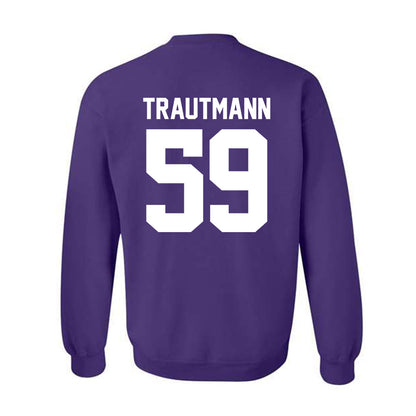 Northwestern - NCAA Football : Jack Trautmann - Classic Shersey Crewneck Sweatshirt-1