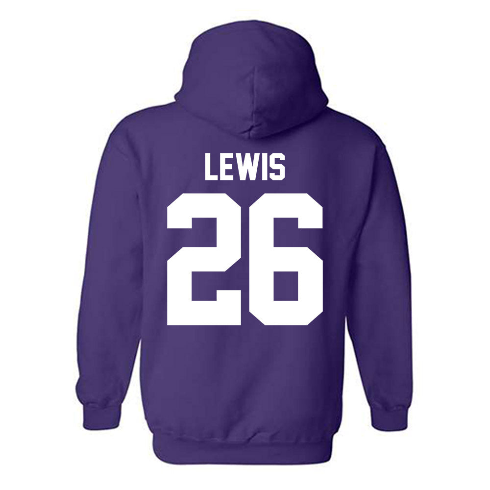 Northwestern - NCAA Football : Jalen Lewis - Classic Shersey Hooded Sweatshirt-1