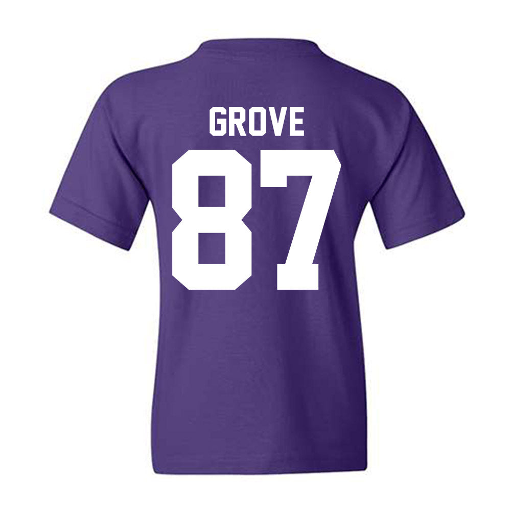 Northwestern - NCAA Football : Carson Grove - Classic Shersey Youth T-Shirt-1