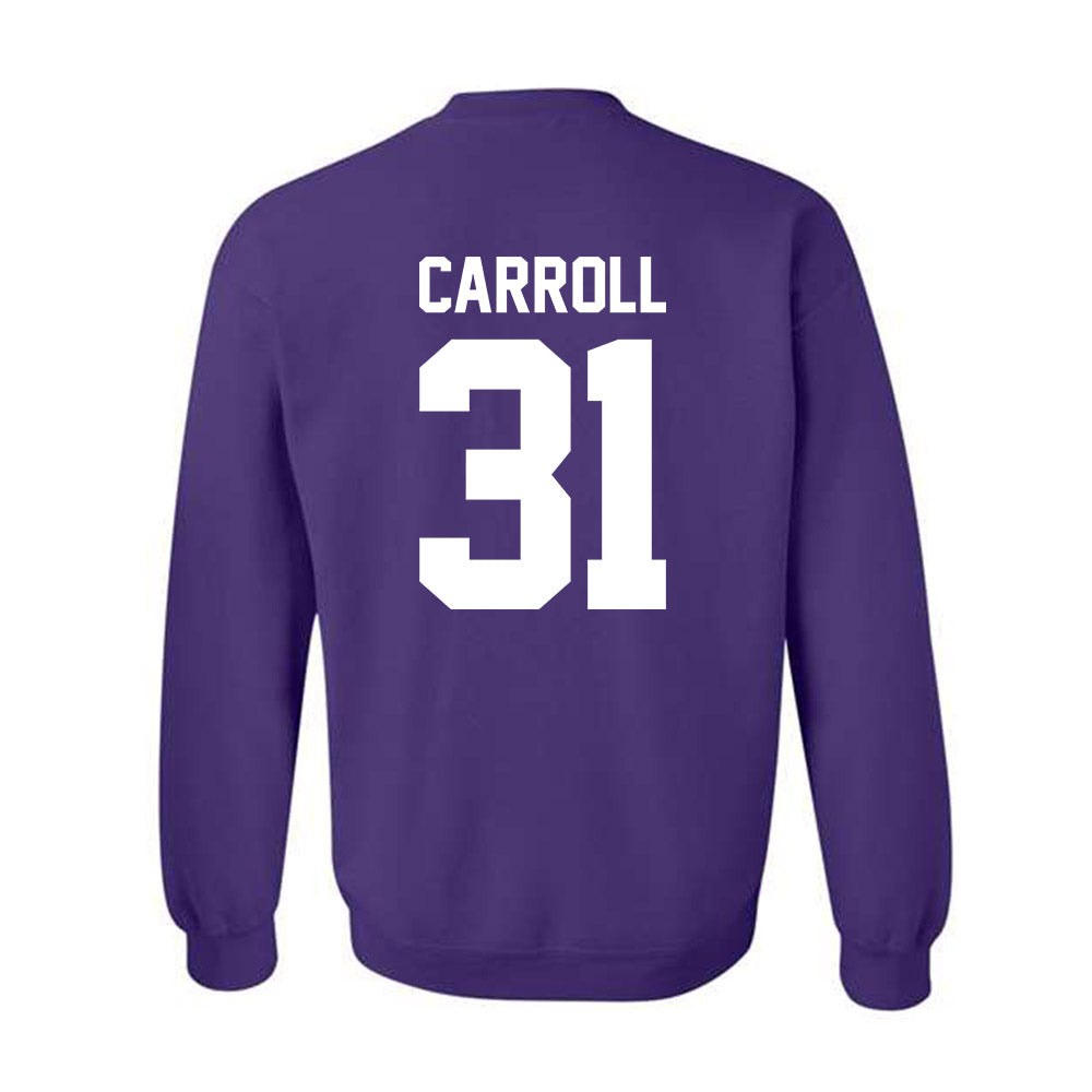 Northwestern - NCAA Women's Lacrosse : Mary Carroll - Classic Shersey Crewneck Sweatshirt-1