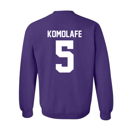 Northwestern - NCAA Football : Caleb Komolafe - Classic Shersey Crewneck Sweatshirt-1