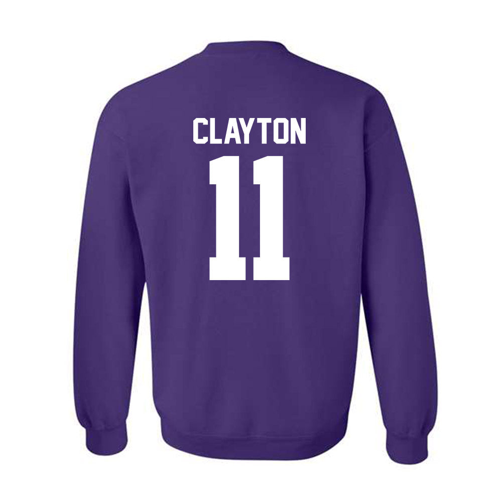 Northwestern - NCAA Men's Basketball : Jordan Clayton - Classic Shersey Crewneck Sweatshirt-1