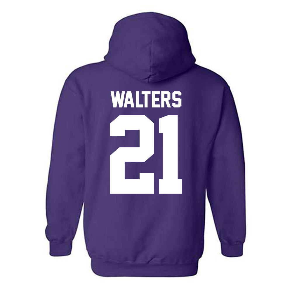 Northwestern - NCAA Football : Damon Walters - Classic Shersey Hooded Sweatshirt-1