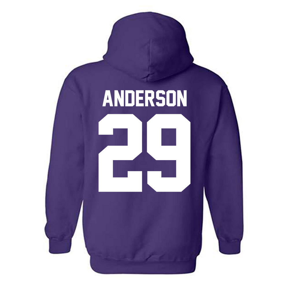 Northwestern - NCAA Football : Grissim Anderson - Classic Shersey Hooded Sweatshirt-1