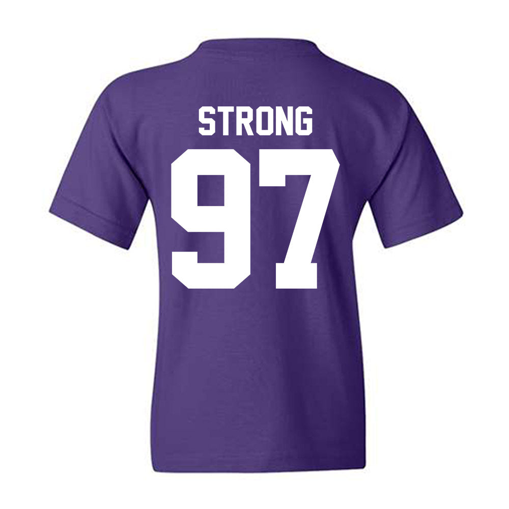 Northwestern - NCAA Football : Braxton Strong - Classic Shersey Youth T-Shirt-1