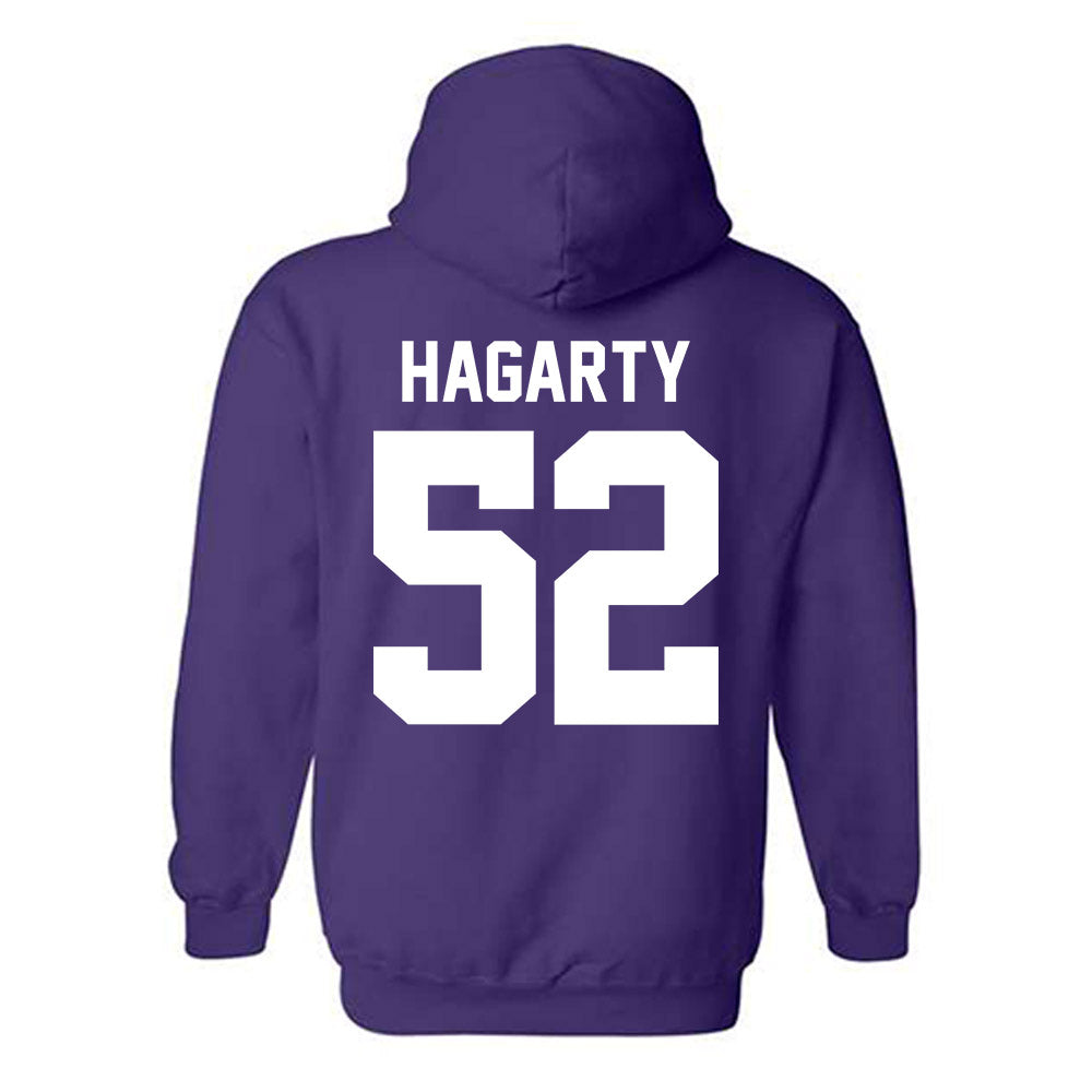 Northwestern - NCAA Football : Richie Hagarty - Classic Shersey Hooded Sweatshirt-1