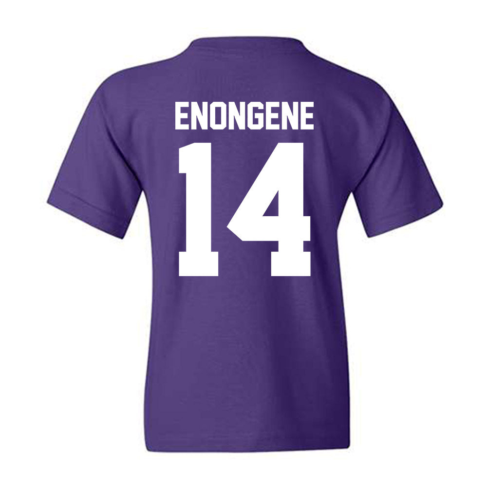 Northwestern - NCAA Football : Dube Enongene - Classic Shersey Youth T-Shirt-1