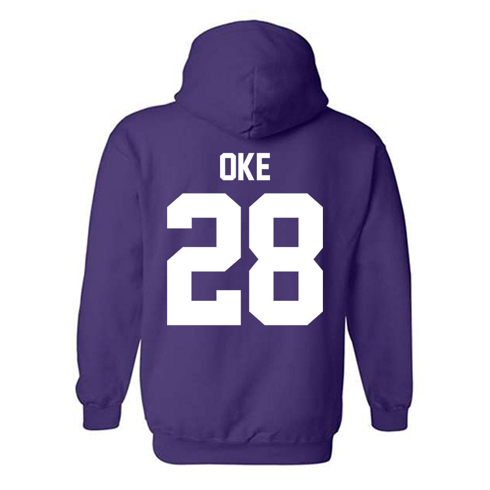 Northwestern - NCAA Football : Timi Oke - Classic Shersey Hooded Sweatshirt-1