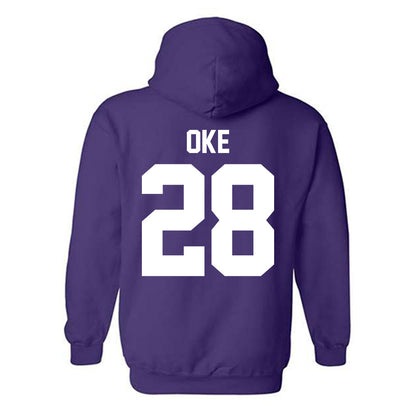 Northwestern - NCAA Football : Timi Oke - Classic Shersey Hooded Sweatshirt-1