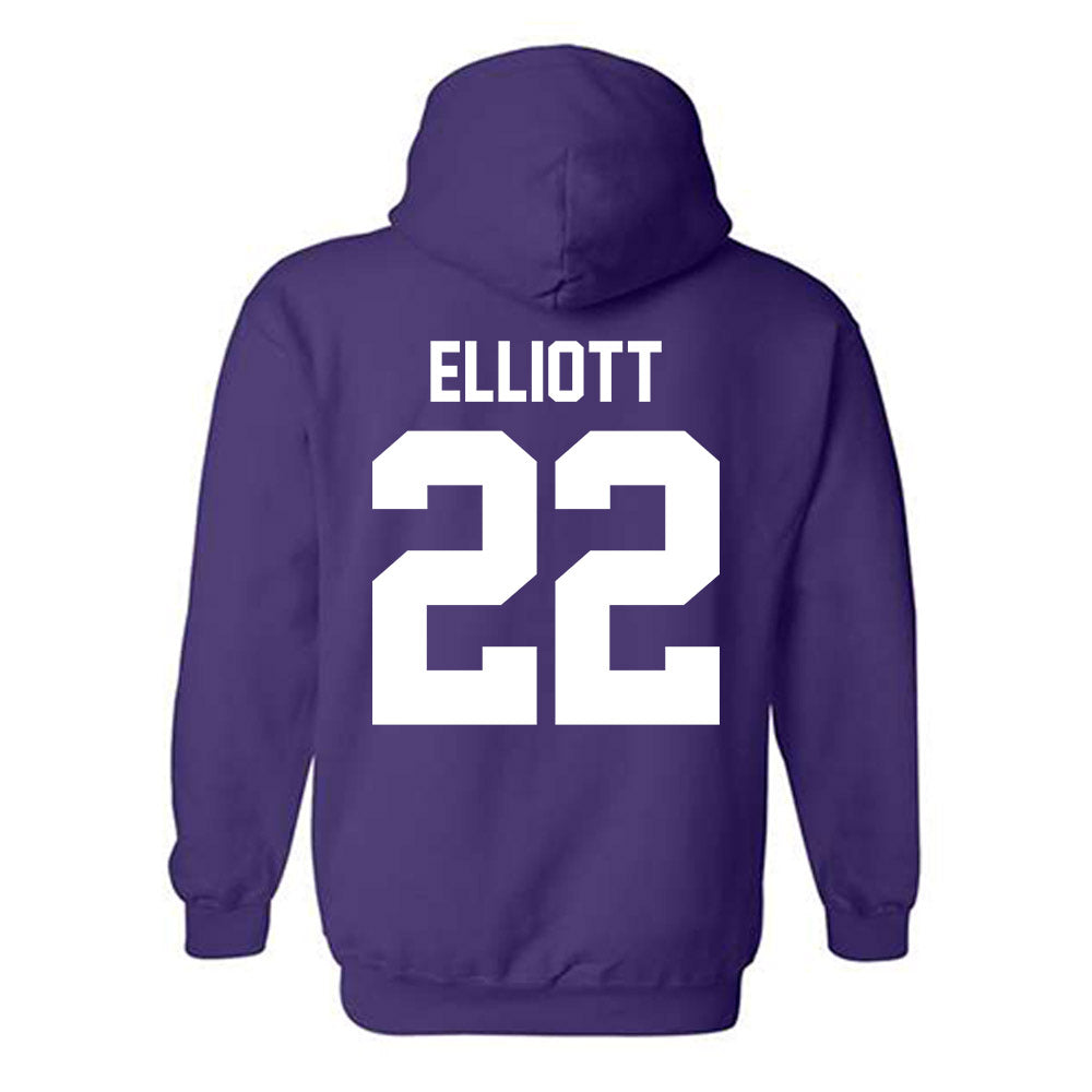 Northwestern - NCAA Women's Soccer : Olivia Elliott - Classic Shersey Hooded Sweatshirt-1