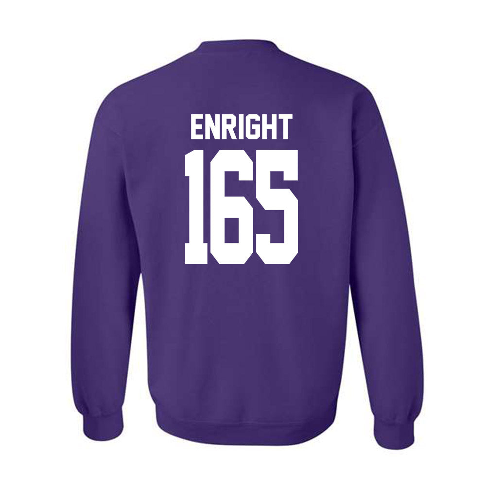 Northwestern - NCAA Wrestling : Eddie Enright - Classic Shersey Crewneck Sweatshirt-1