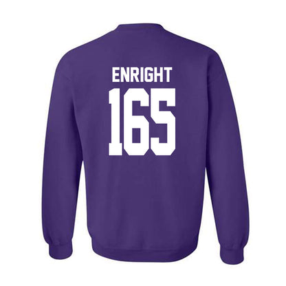 Northwestern - NCAA Wrestling : Eddie Enright - Classic Shersey Crewneck Sweatshirt-1