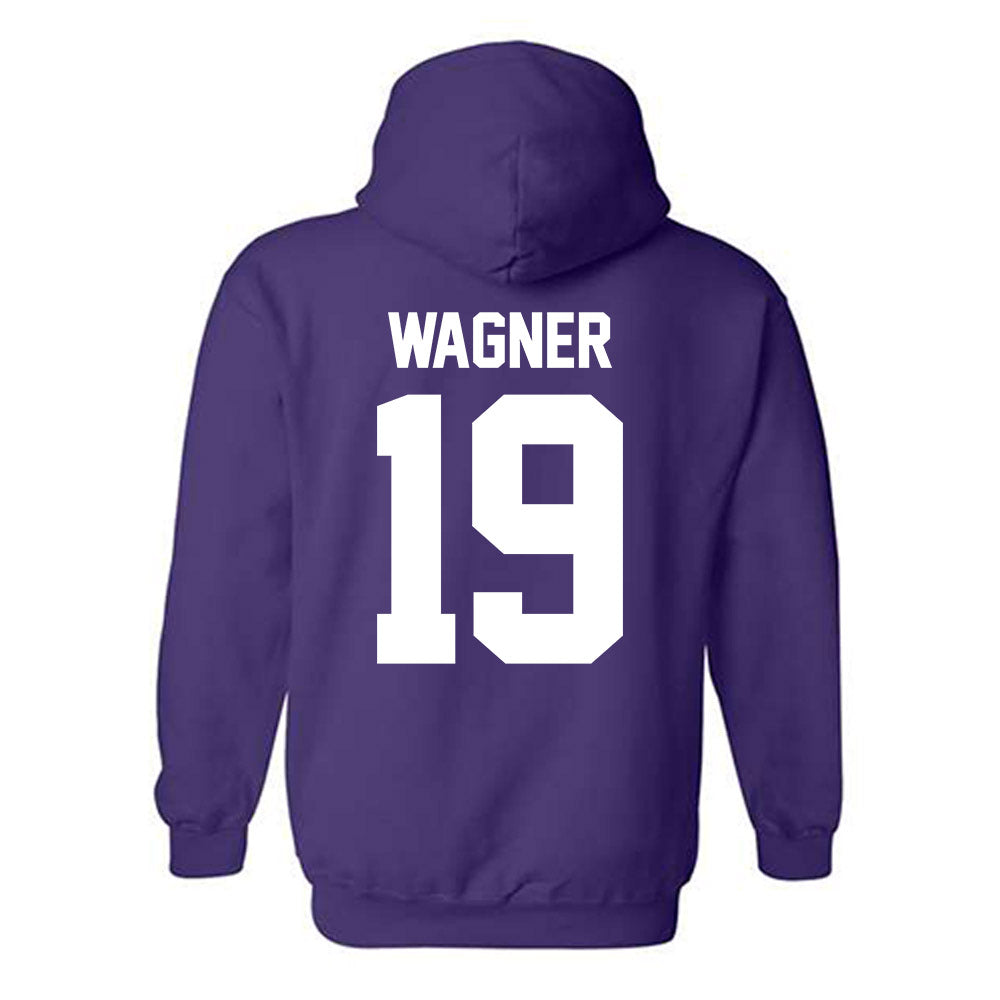 Northwestern - NCAA Football : Drew Wagner - Classic Shersey Hooded Sweatshirt-1