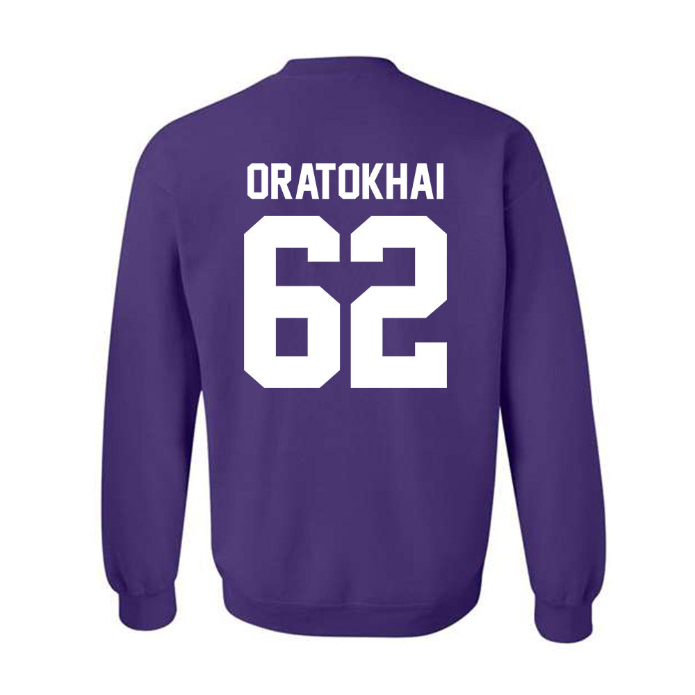 Northwestern - NCAA Football : Adrian-Izic Oratokhai - Classic Shersey Crewneck Sweatshirt-1