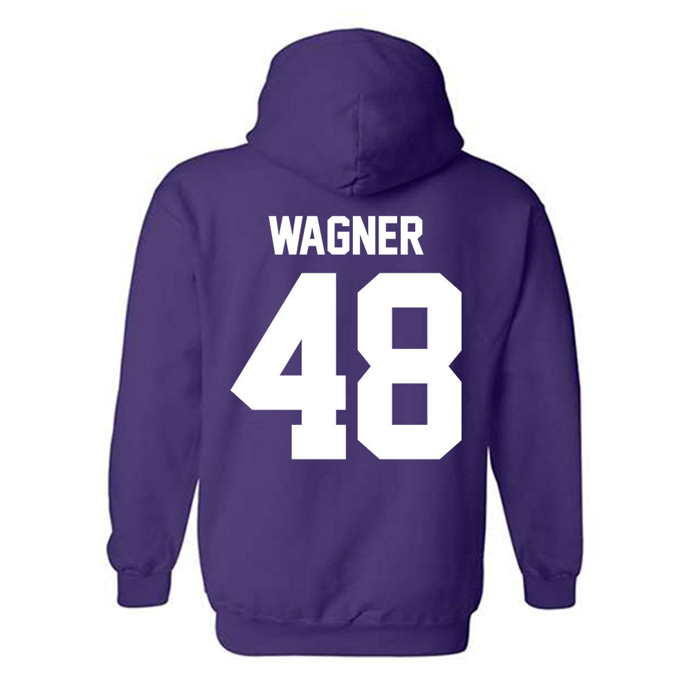 Northwestern - NCAA Football : Drew Wagner - Classic Shersey Hooded Sweatshirt-1