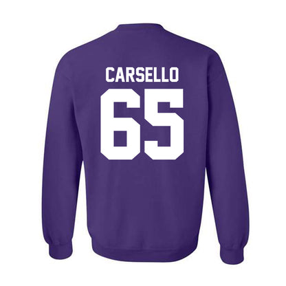 Northwestern - NCAA Football : Jackson Carsello - Classic Shersey Crewneck Sweatshirt-1