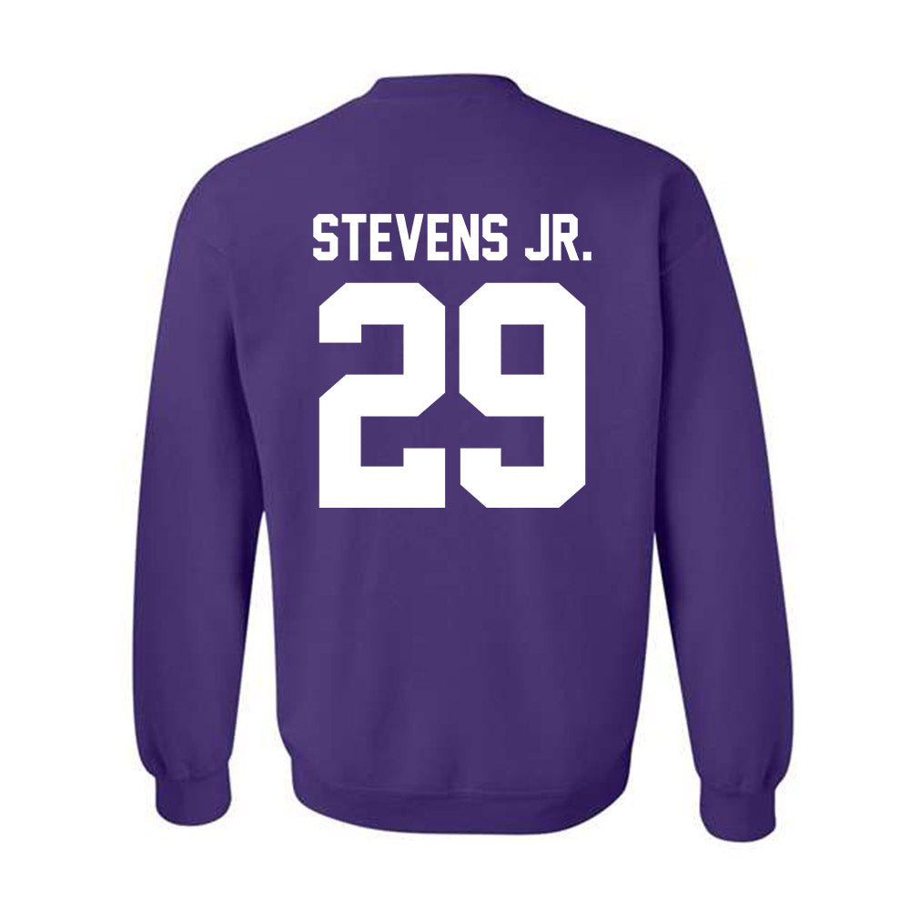 Northwestern - NCAA Football : JonJon Stevens Jr. - Classic Shersey Crewneck Sweatshirt-1