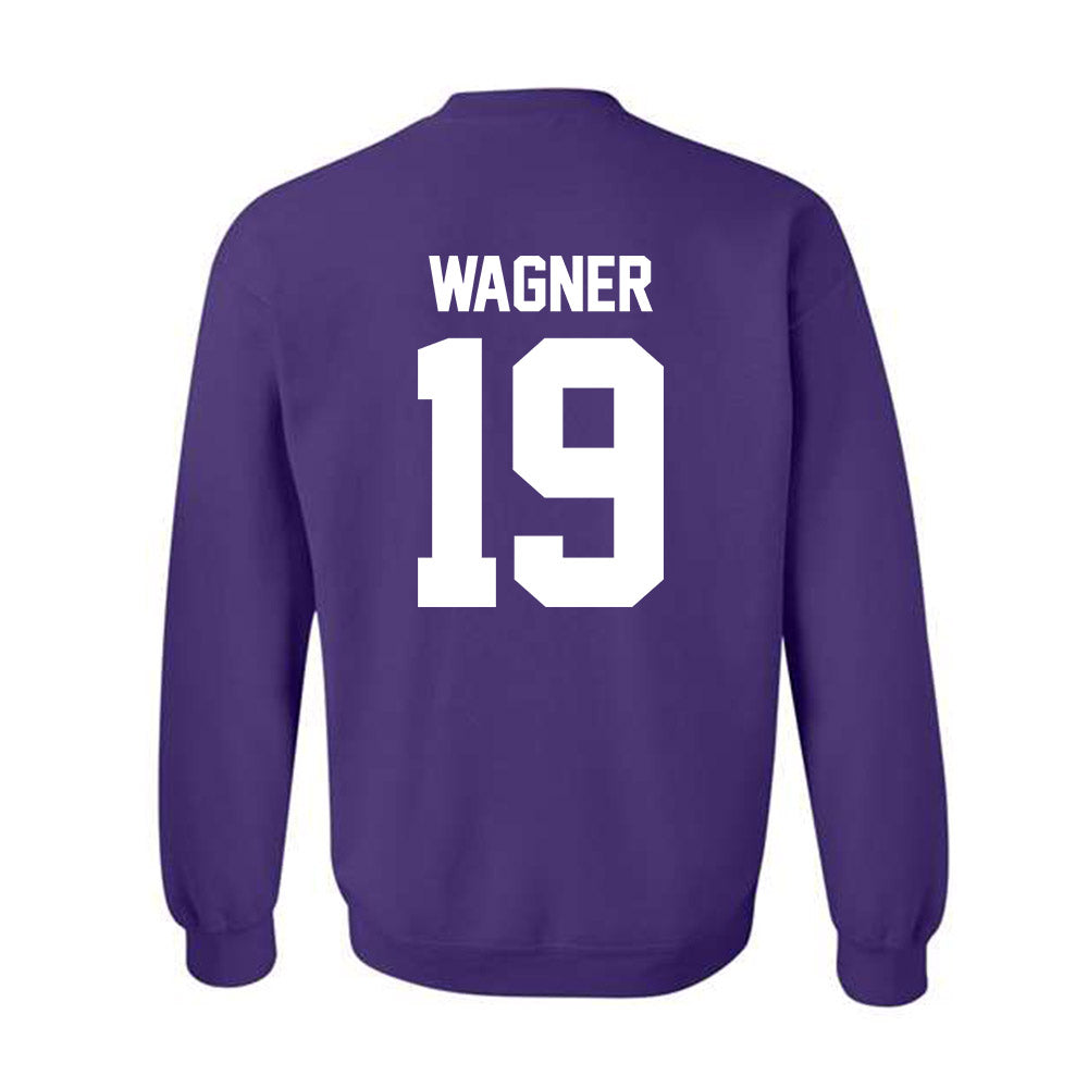 Northwestern - NCAA Football : Drew Wagner - Classic Shersey Crewneck Sweatshirt-1