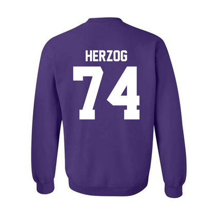 Northwestern - NCAA Football : Nicholas Herzog - Classic Shersey Crewneck Sweatshirt-1