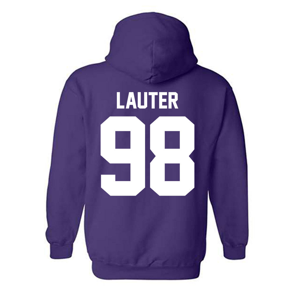 Northwestern - NCAA Football : Landon Lauter - Classic Shersey Hooded Sweatshirt-1