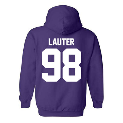 Northwestern - NCAA Football : Landon Lauter - Classic Shersey Hooded Sweatshirt-1