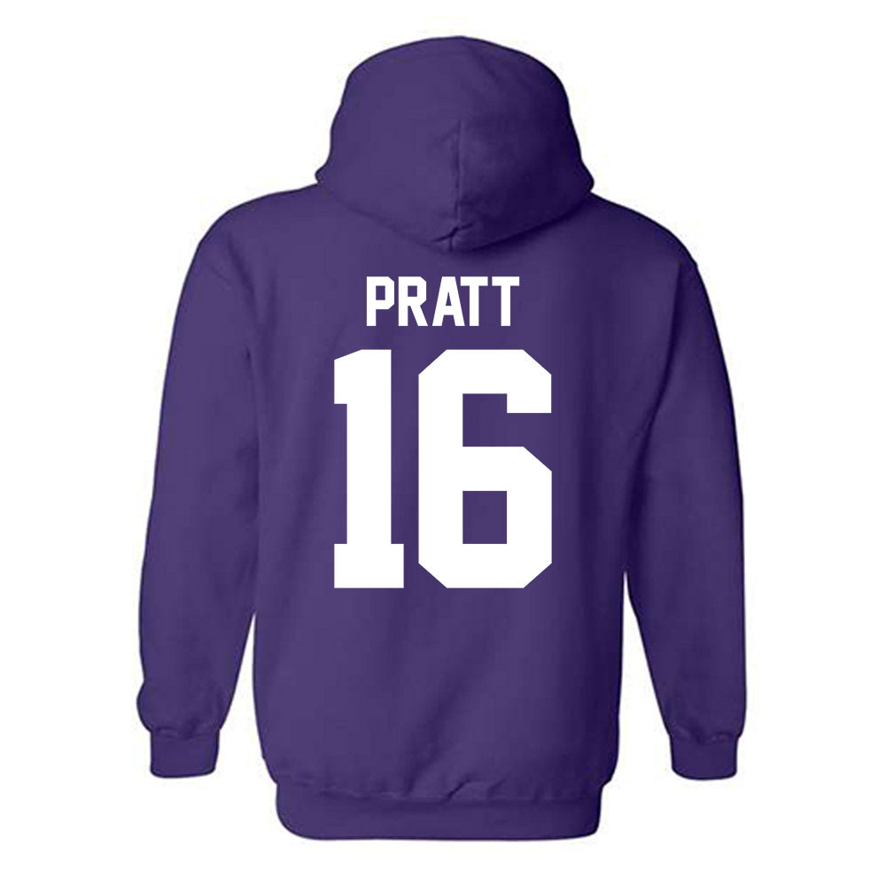 Northwestern - NCAA Women's Volleyball : Ava Pratt - Classic Shersey Hooded Sweatshirt-1
