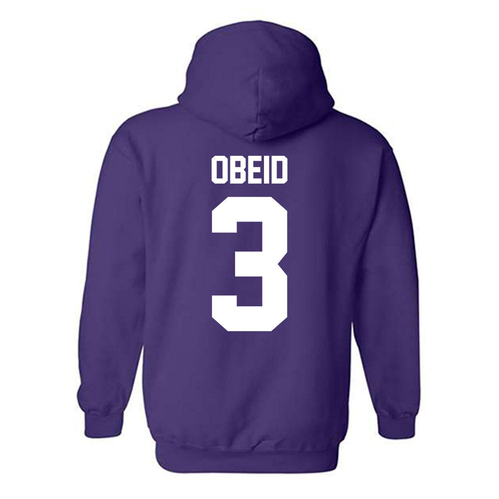 Northwestern - NCAA Men's Soccer : Ibrahim Obeid - Classic Shersey Hooded Sweatshirt-1