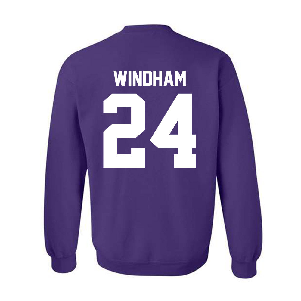 Northwestern - NCAA Men's Basketball : KJ Windham - Classic Shersey Crewneck Sweatshirt-1