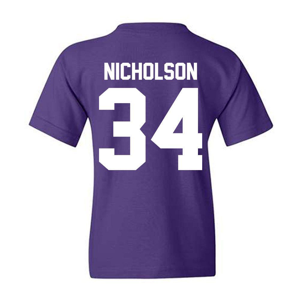 Northwestern - NCAA Men's Basketball : Matt Nicholson - Classic Shersey Youth T-Shirt-1