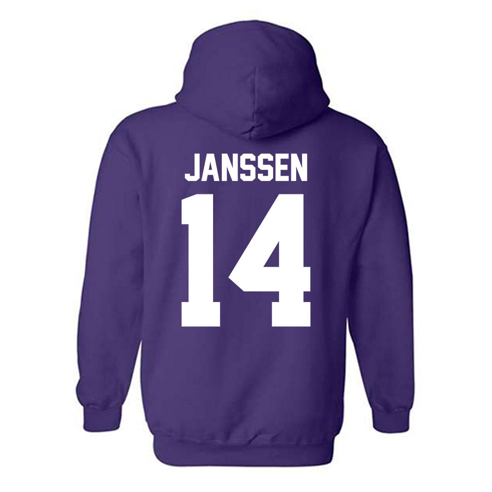 Northwestern - NCAA Women's Field Hockey : Kate Janssen - Classic Shersey Hooded Sweatshirt-1