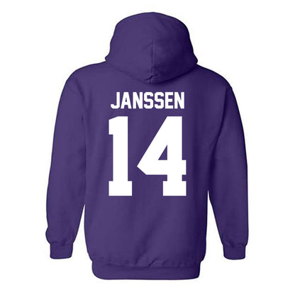 Northwestern - NCAA Women's Field Hockey : Kate Janssen - Classic Shersey Hooded Sweatshirt-1