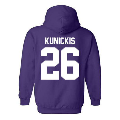 Northwestern - NCAA Football : Albert Kunickis - Classic Shersey Hooded Sweatshirt-1