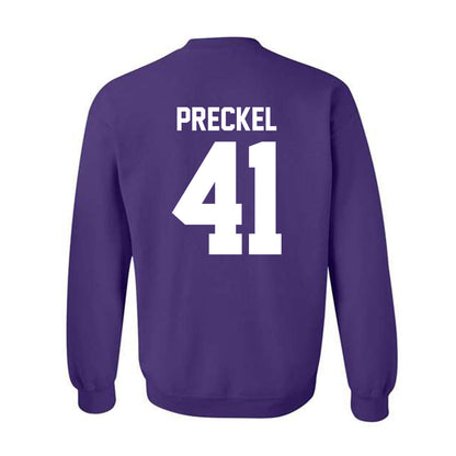 Northwestern - NCAA Football : Robby Preckel - Classic Shersey Crewneck Sweatshirt-1