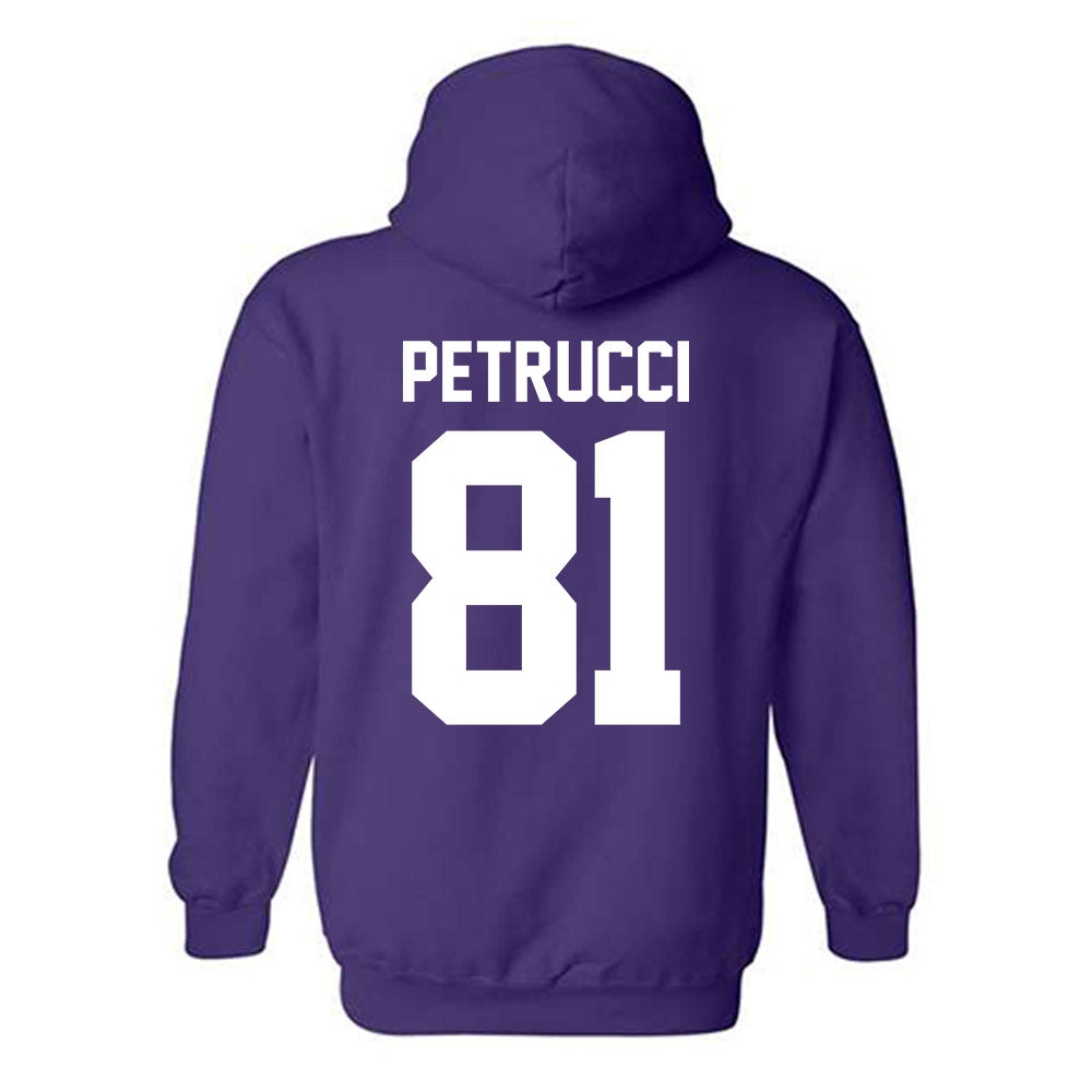 Northwestern - NCAA Football : Christopher Petrucci - Classic Shersey Hooded Sweatshirt