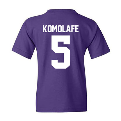 Northwestern - NCAA Football : Caleb Komolafe - Classic Shersey Youth T-Shirt-1