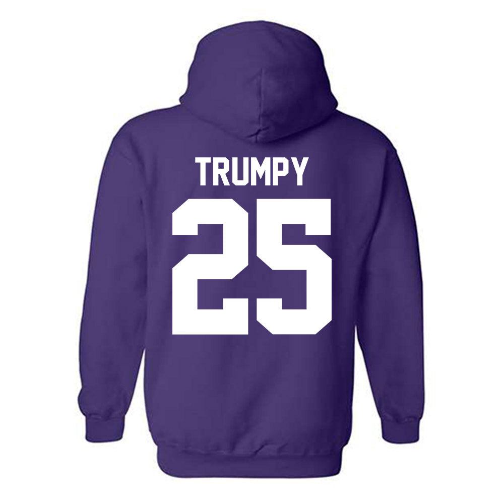 Northwestern - NCAA Women's Basketball : Lauren Trumpy - Classic Shersey Hooded Sweatshirt-1