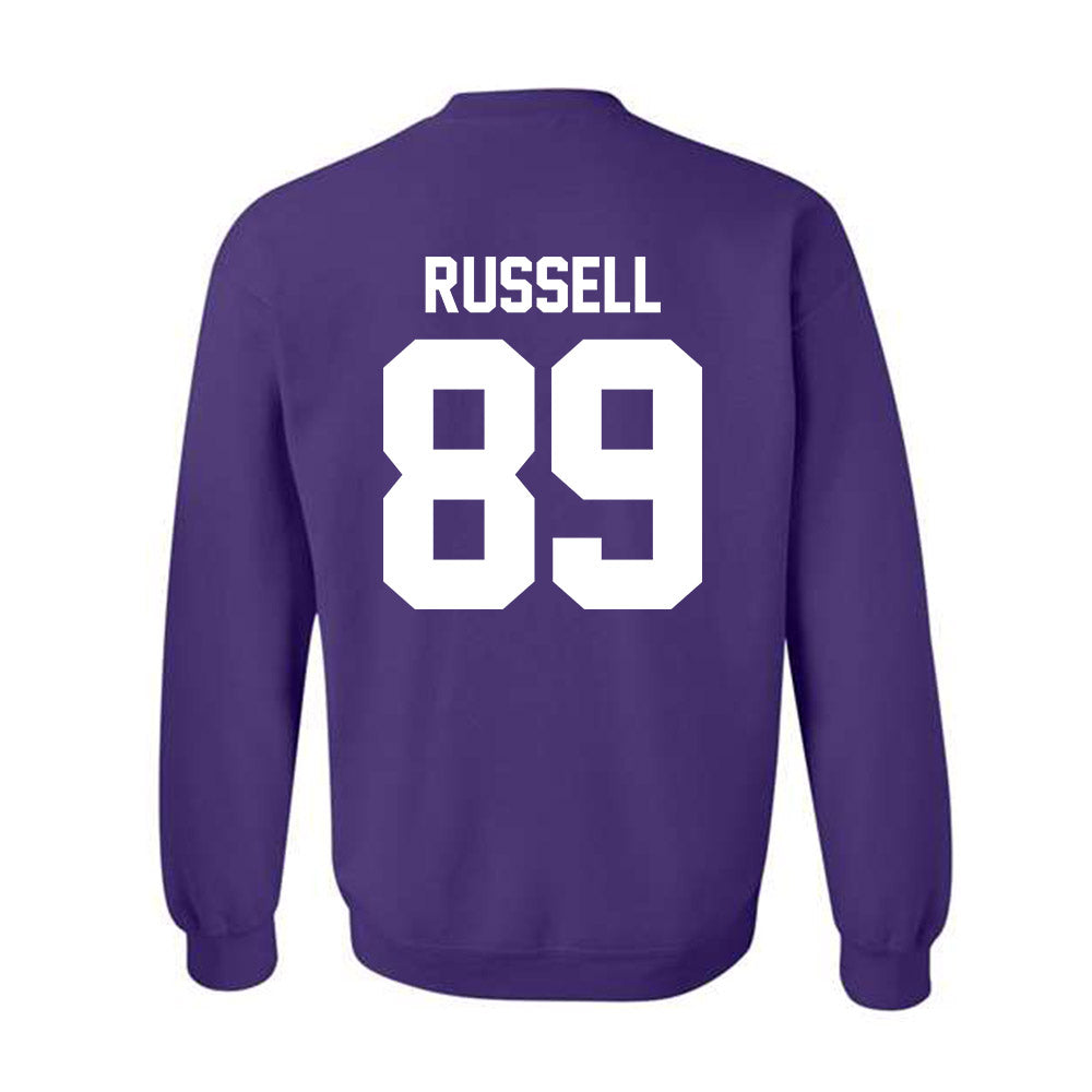 Northwestern - NCAA Football : Cam Russell - Classic Shersey Crewneck Sweatshirt-1