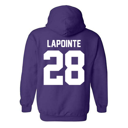 Northwestern - NCAA Women's Lacrosse : Taylor Lapointe - Classic Shersey Hooded Sweatshirt-1