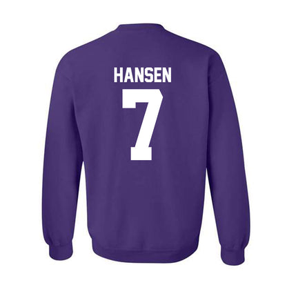 Northwestern - NCAA Women's Lacrosse : Elle Hansen - Classic Shersey Crewneck Sweatshirt-1