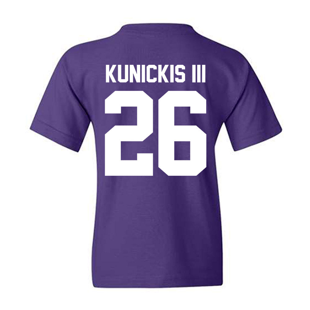 Northwestern - NCAA Football : Albert Kunickis III - Classic Shersey Youth T-Shirt-1