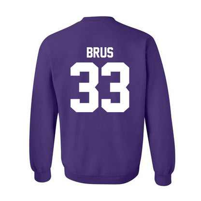 Northwestern - NCAA Football : Braydon Brus - Classic Shersey Crewneck Sweatshirt-1