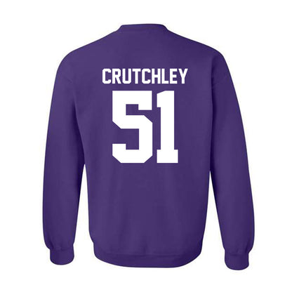 Northwestern - NCAA Football : Miles Crutchley - Classic Shersey Crewneck Sweatshirt-1