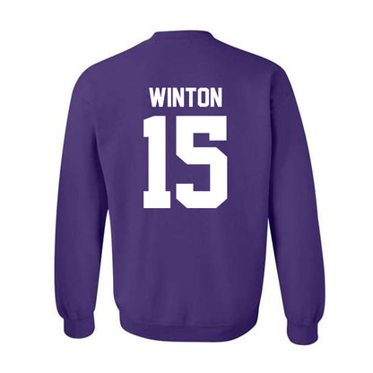 Northwestern - NCAA Football : Sean Winton - Classic Shersey Crewneck Sweatshirt-1