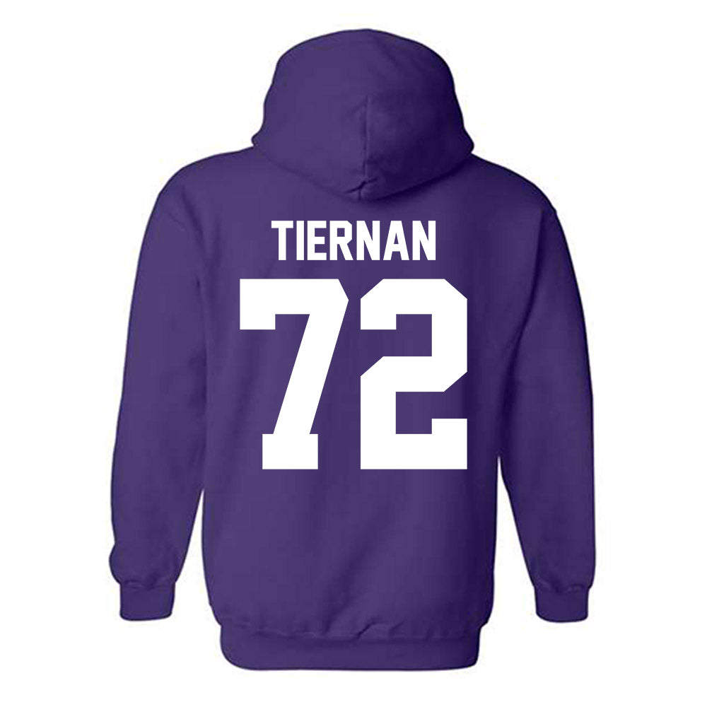 Northwestern - NCAA Football : Caleb Tiernan - Classic Shersey Hooded Sweatshirt-1