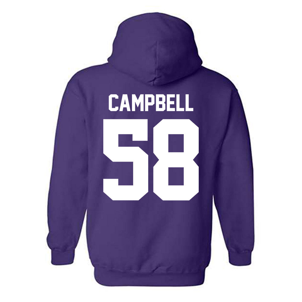 Northwestern - NCAA Football : Nathaniel Campbell - Classic Shersey Hooded Sweatshirt-1